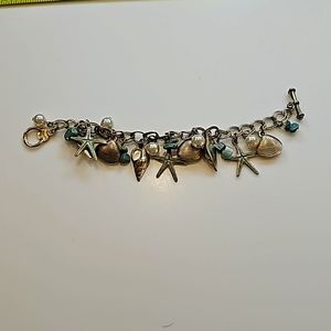 Brighton turquoise and shells bracelet